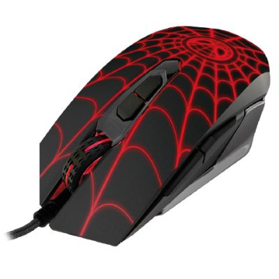 Xtech - XTM-M520SM - Mouse - USB - Wired - black and red - Gaming Spider-Man