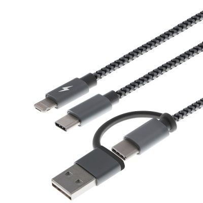 Xtech - USB cable - USB Type A or C - Micro USB or Lightning and USB type C - 1.2 m - only chargingXTC-560