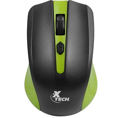 Xtech - Mouse - 2.4 GHz - Wireless - Green - 1600dpi XTM-310GN