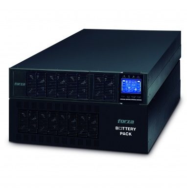 Forza Atlas FDC-110KMR-ISO - UPS (montaje en rack / externo) - AC 110-300 V - 10000 vatios - 10000 VA - 9 Ah - RS-232, USB - 2U - negro