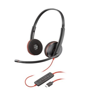POLY - Headset - Wired - Blackwire 3220 Stereo USB-C He