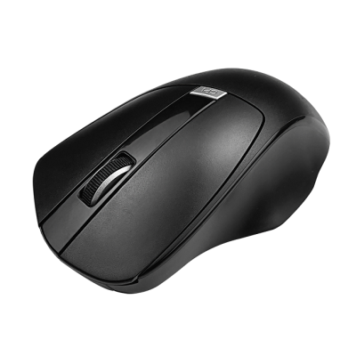 Klip Xtreme - Mouse - 2.4 GHz - Wireless - Black - Ergonomic Nano Dngl