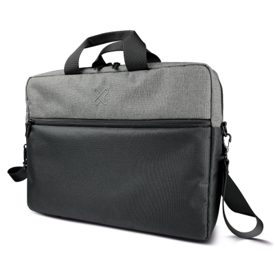 Klip Xtreme - Notebook carrying case - 15.6" - 100% polyester - Black and gray - KNC-041