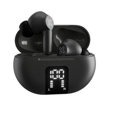 Klip Xtreme - True wireless earphones - Para Phone / Para Portable electronics / Para Tablet - Wireless - 22Hrs ANC Gray