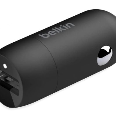 Belkin - Adaptador de corriente para el coche - 20 vatios - Fast Charge (24 pin USB-C) - negro