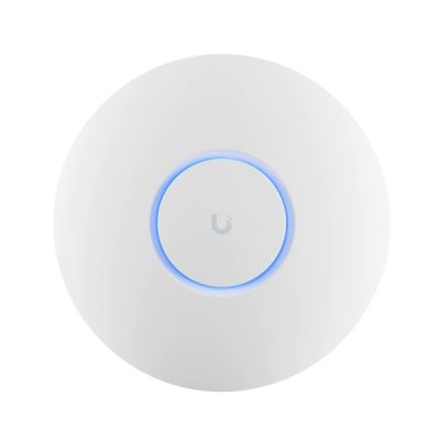 Ubiquiti - U6+ Wireless access point - ceiling-mounted WiFi 6 - Ø160 x 33 mm (Ø6.3 x 1.3") - 44–57V DC adapter (NO Included) - LEDs White/blue - Certifications CE/FCC/IC