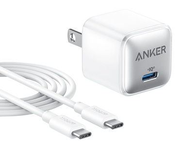 "Anker - Battery charger - Lithium - For -- - 20W White"