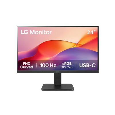 Monitor LG 24'' Curvo FHD con USB-C 100Hz