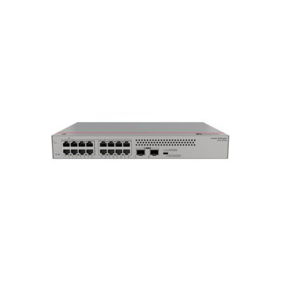 Swicth HUAWEI No administable 16 puertos NO PoE S110-16T2S (16*10/100/1000BASE-T ports, 2*GE SFP ports, built-in AC power, fanless)