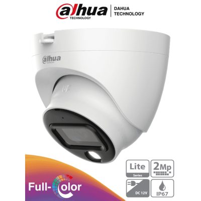 CAMARA 4 EN 1 FULLCOLOR 1080P TIPO DOMO SEMIMETALICO 2,8MM FOV 106° LUZ VISIBLE 20M IP67