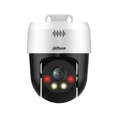 Cámara IP Dahua tipo PT 5MP Full Color/ Smart Dual Light / IR 30M/ Deteccion humana y vehiculos/ H.265/ POE / Audio Bidireccional/ IP66/ Alarma Sonora y luminosa/ CMOS STARVIS
