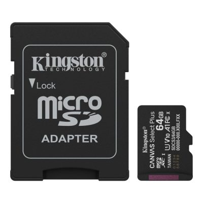 64GB microSDXC Canvas Select Plus Gen3 100MB/s A1 Card + Adapter